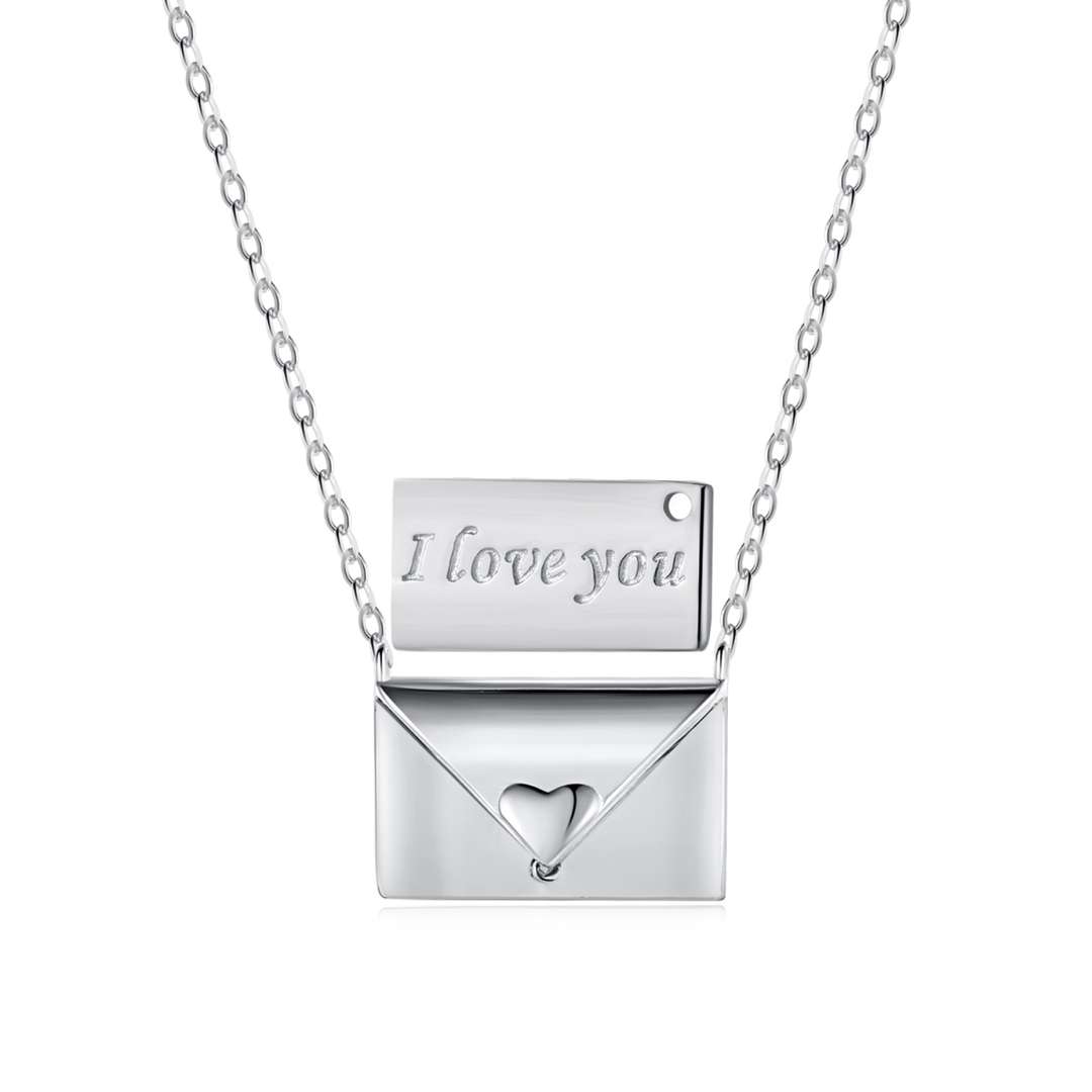 [AuraEcho]Envelope Heart Shape Mother's Day Necklace