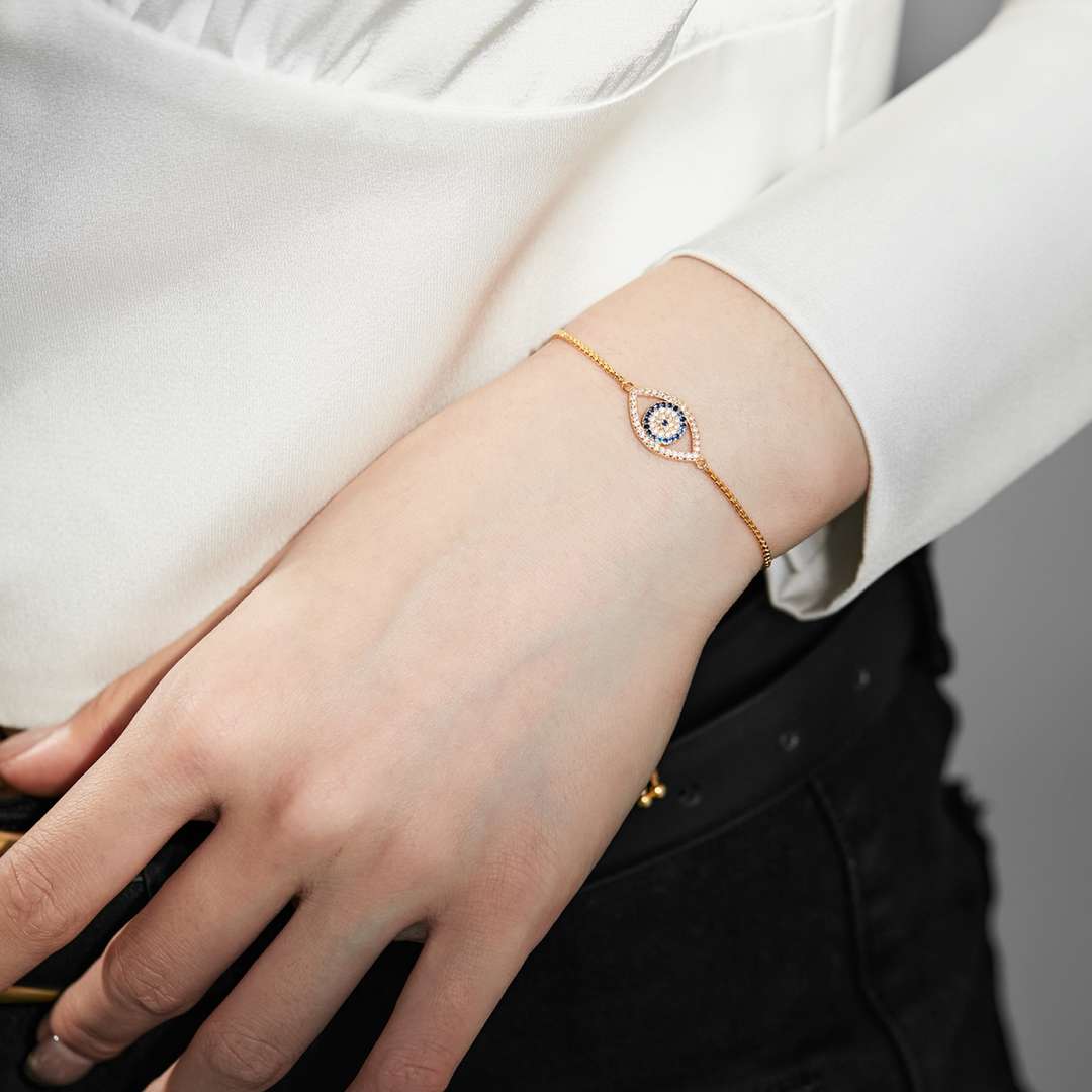 [AuraEcho]Dazzling Eye Shape Necklace