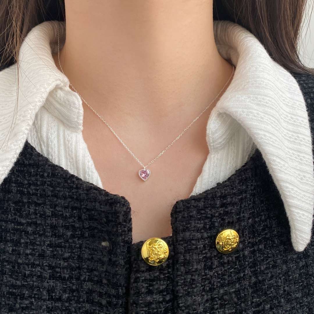 [AuraEcho]Ornate Heart Shape Necklace