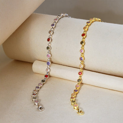 [AuraEcho]Sparkling Exquisite Round Cut Party Bracelet