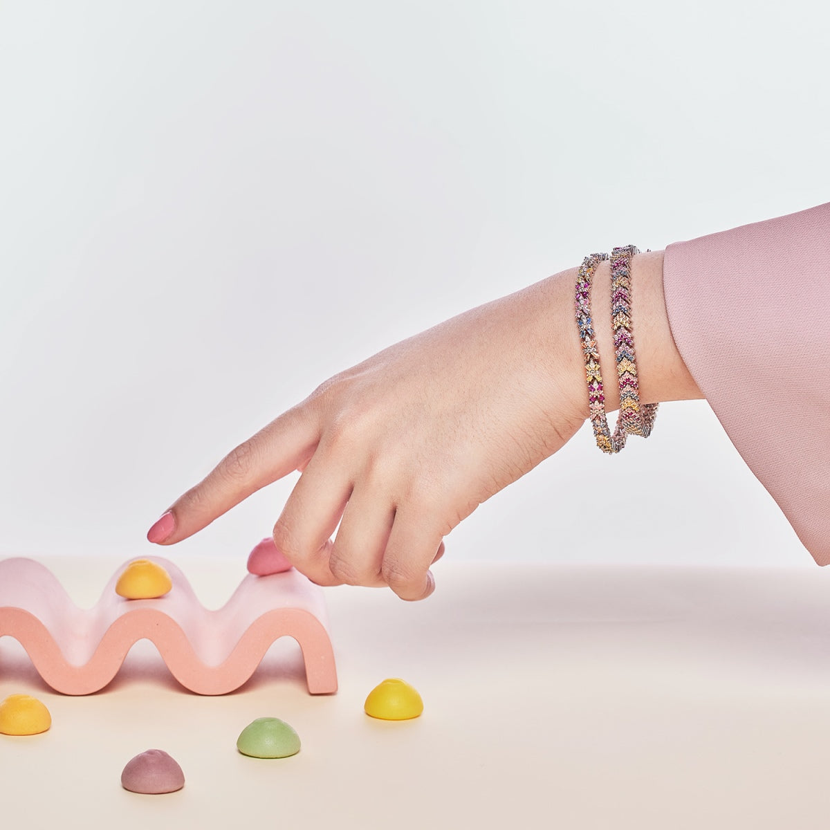 [AuraEcho]Ornate Sparkling Round Cut Party Bracelet