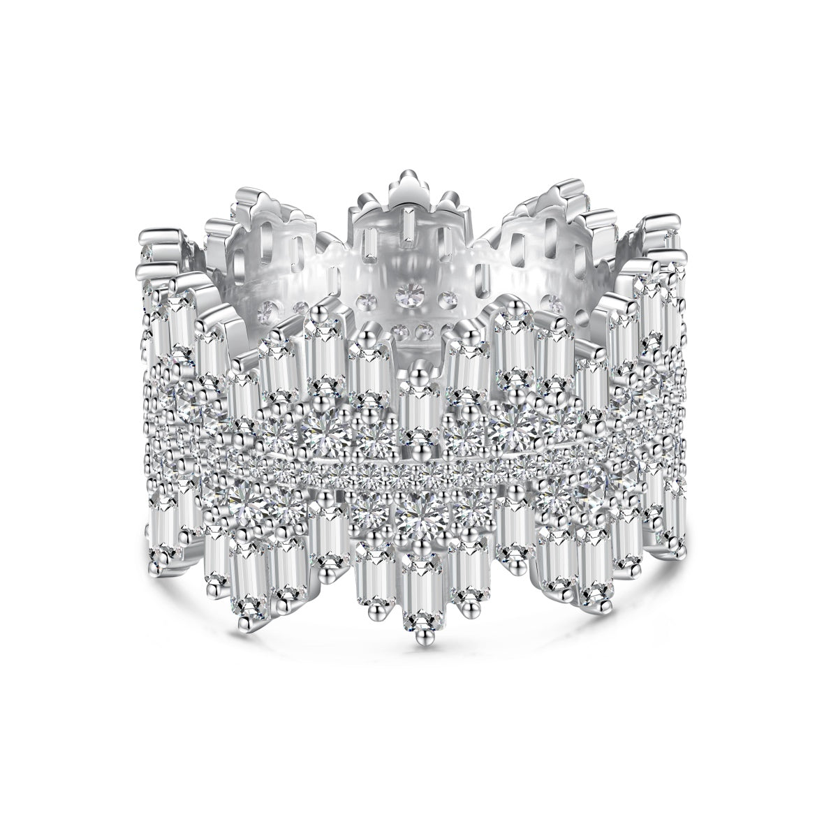 [AuraEcho]Luxurious Colorful Radiant Cut Daily Ring