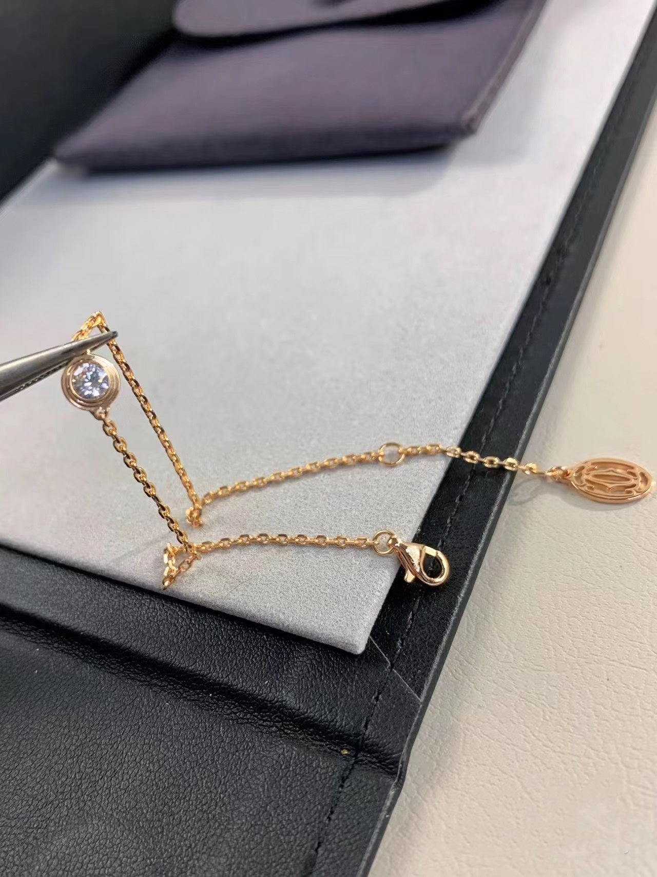 [AuraEcho]DAMOUR DIAMOND LINK BRACELET