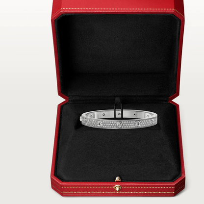 [AuraEcho]LOVE BRACELET 6.1MM DIAMOND-PAVED 10 BIG DIAMONDS