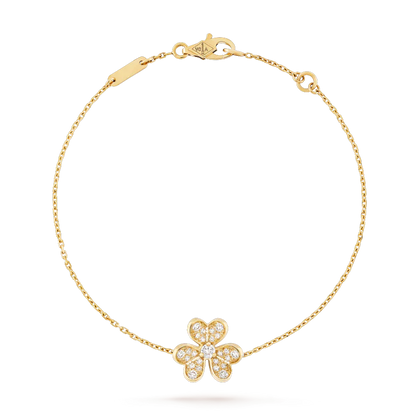 [AuraEcho]FRIVOLE GOLD FLOWER DIAMOND BRACELET